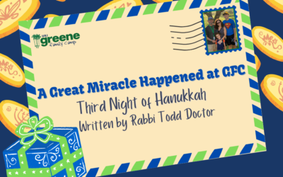 Hanukkah Night 3: “Nes gadol haya GFC” – A Great Miracle Happened at GFC.